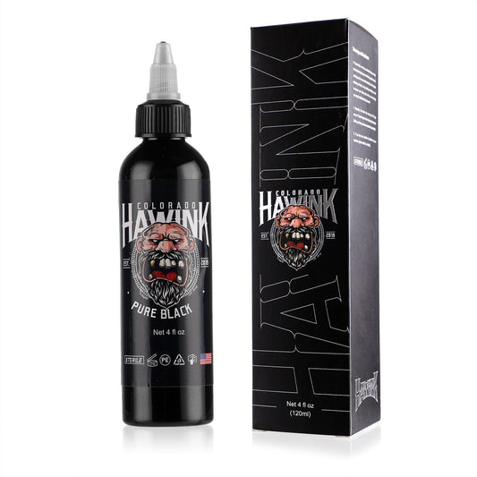 Black Tattoo Ink 120ml – Lining & Shading Tattoo Pigment