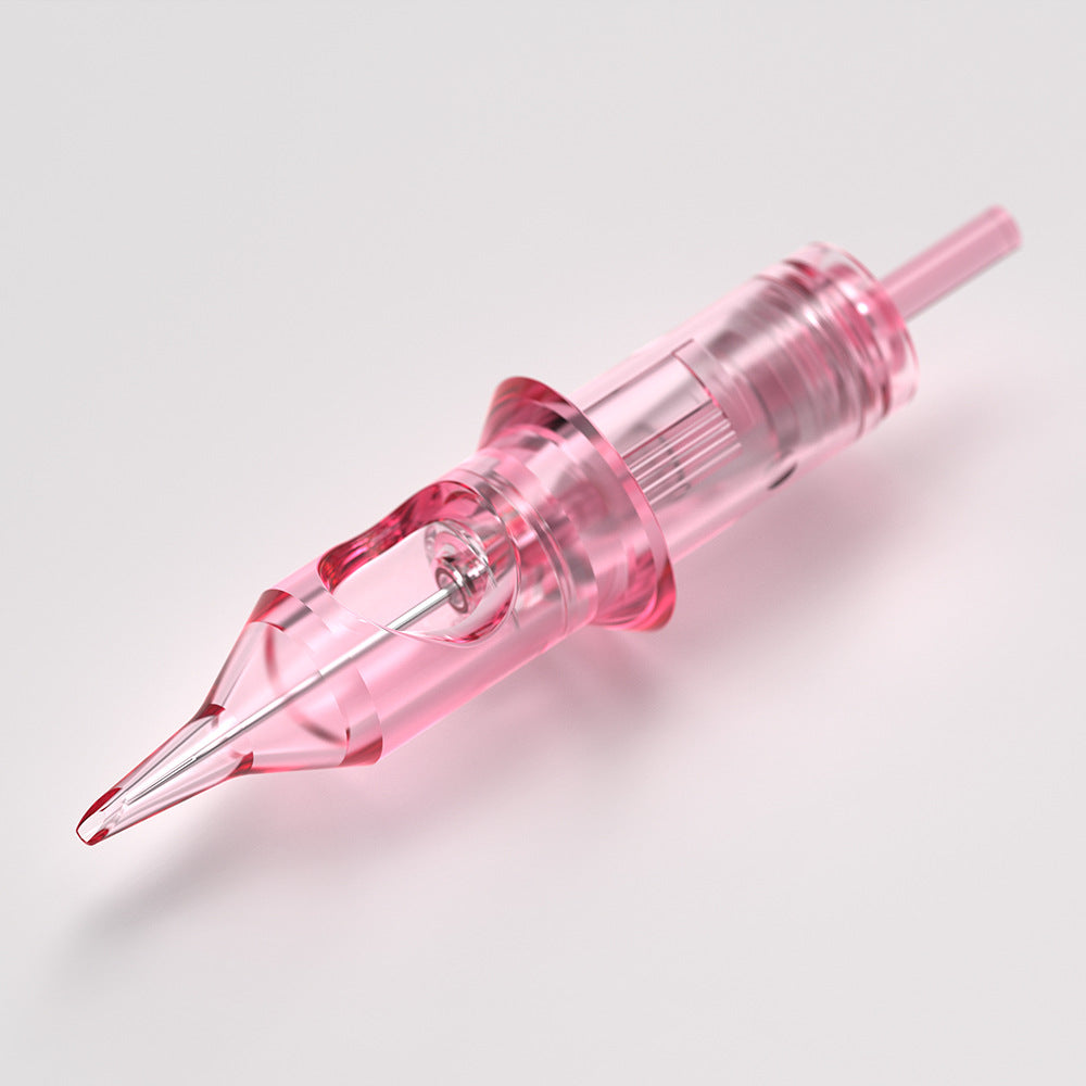 Pink Disposable PMU Cartridge Needles – Eyeliner, Eyebrow, Scalp & Tattoo Use (10pcs/Box)