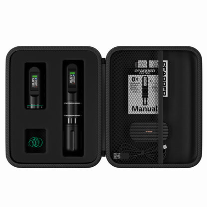 Wireless Tattoo Pen Machine – Dual Battery Rechargeable All-in-One Tattoo Gun with Bluetooth Foot Pedal