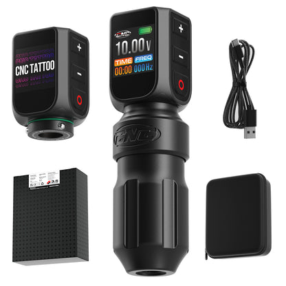 Dual Battery Wireless Tattoo Machine – 4.0mm Stroke Hollow Cup Motor Pen