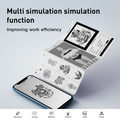 Bluetooth Mini A4 Tattoo Stencil Printer – Thermal Transfer Machine, Clear & Smudge-Resistant