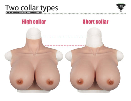 Versatile Silicone Breastplate — A–H Cup, Two Necklines