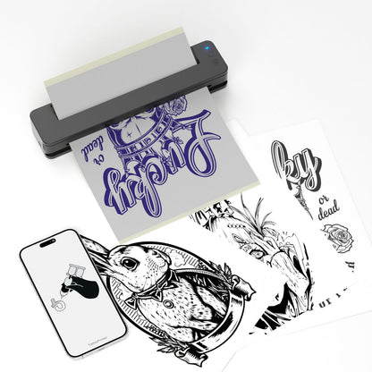 Bluetooth Mini A4 Tattoo Stencil Printer – Thermal Transfer Machine, Clear & Smudge-Resistant