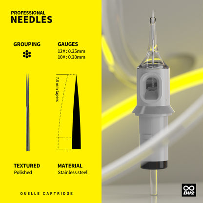 Premium Disposable Tattoo Cartridges – One-Piece Needles（20PCS/BOX)