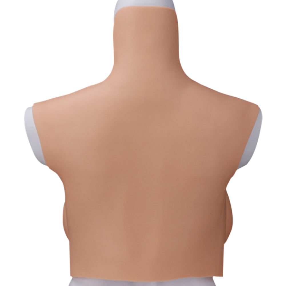 Oil-Free Drop-Shape Silicone Breastplate — B–H Cup