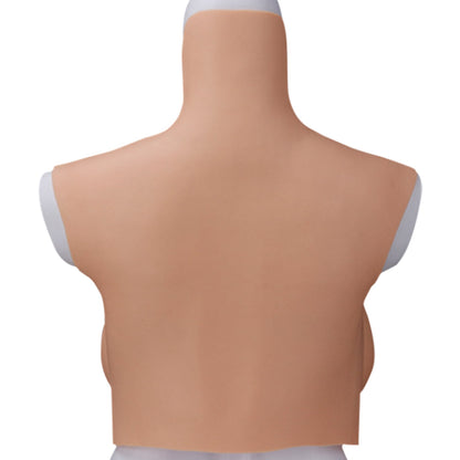 Oil-Free Drop-Shape Silicone Breastplate — B–H Cup