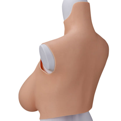 Oil-Free Drop-Shape Silicone Breastplate — B–H Cup