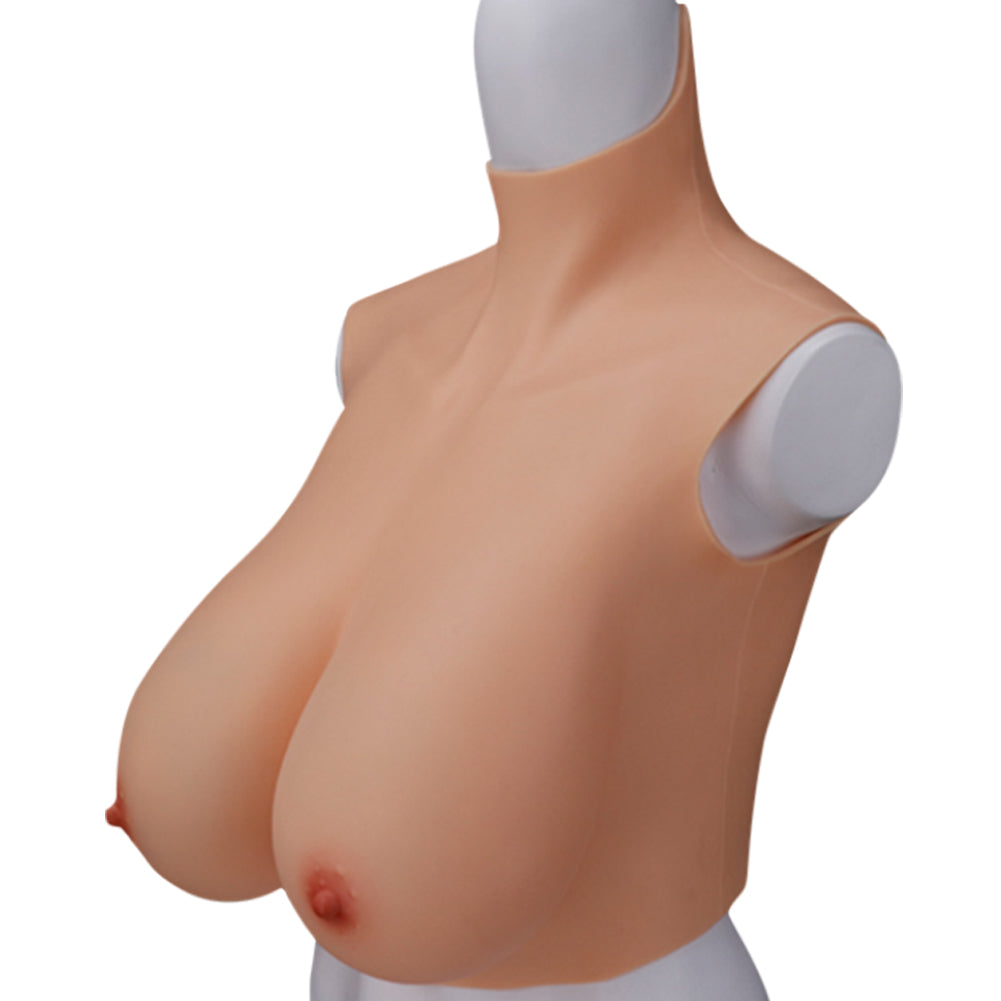 Oil-Free Drop-Shape Silicone Breastplate — B–H Cup