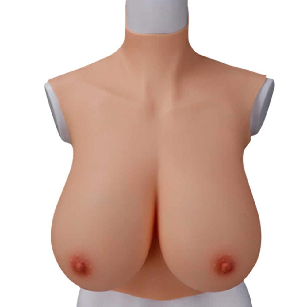 Oil-Free Drop-Shape Silicone Breastplate — B–H Cup