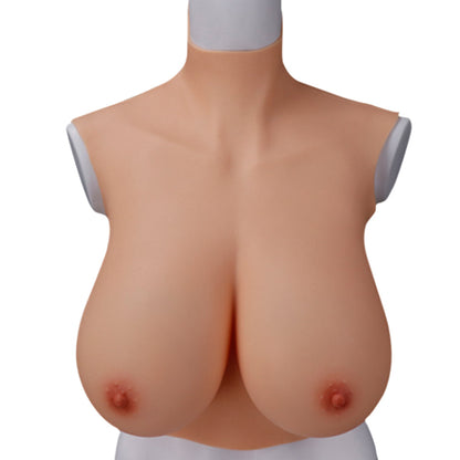 Oil-Free Drop-Shape Silicone Breastplate — B–H Cup