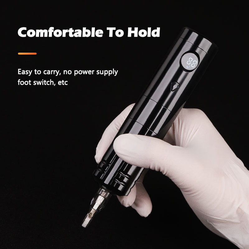 Wireless Tattoo Pen Kit with Integrated Cartridge Needle