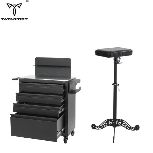 【USA】Tattoo Workstation and Tattoo Armrest Stand Packages TA-TW-03&TA-AR-09