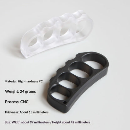2025 New Pea Pod PC Plastic Knuckles – Lightweight EDC Self Defense Tool