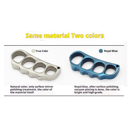 Solid 304 Stainless Steel Brass Knuckles Self-Defense Tool
