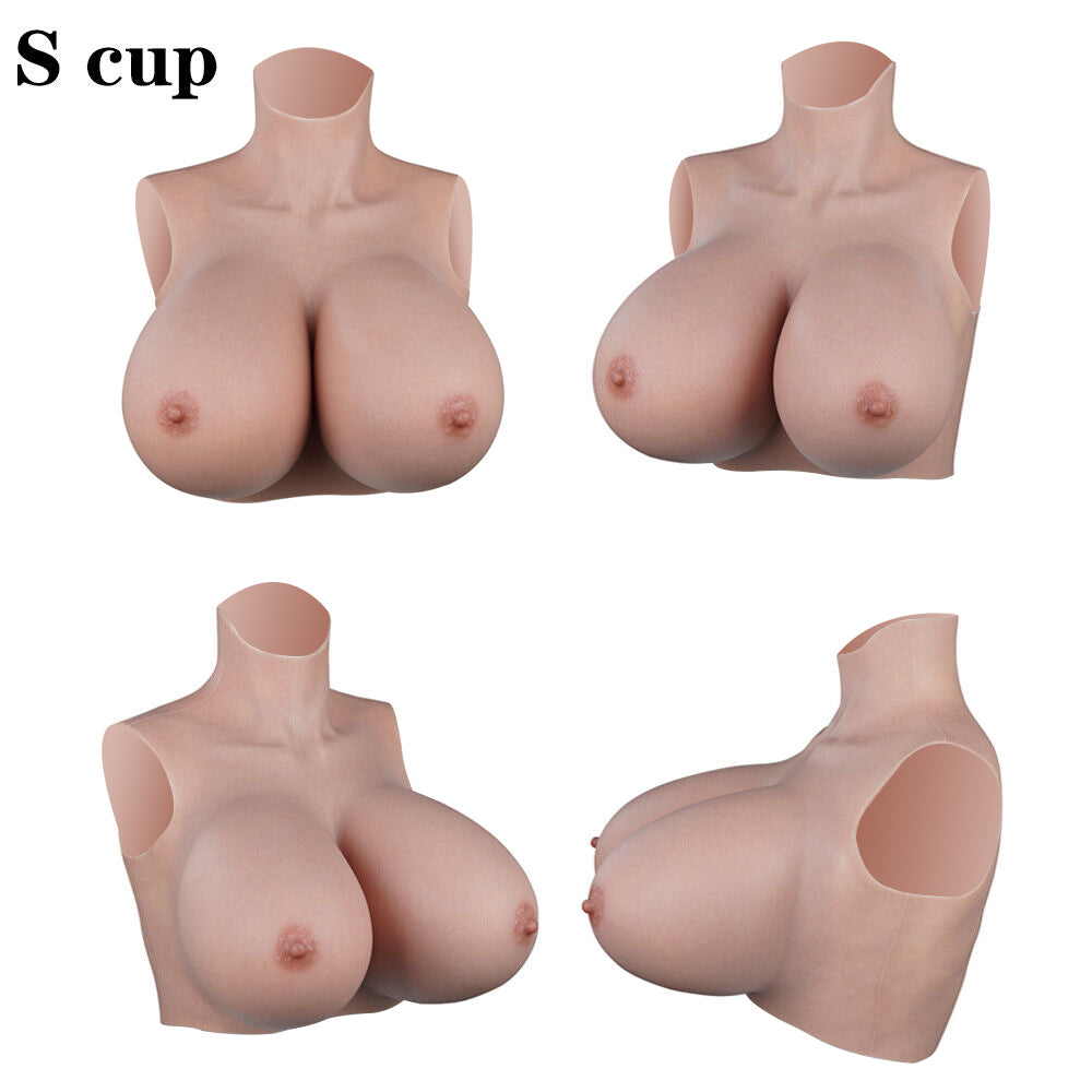 Extra-Large Silicone Breastplate — S & Z Cup, Lightweight Fill