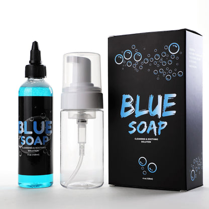Tattoo Cleansing Foam Set – 120ml Blue Algae Formula with Foaming Bottle