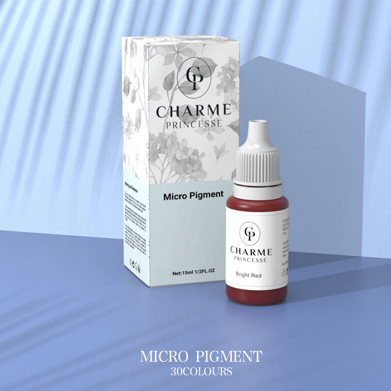Glamour Princess Permanent Makeup Pigments 15ml – Color Ink for Eyebrow, Eyeliner & PMU