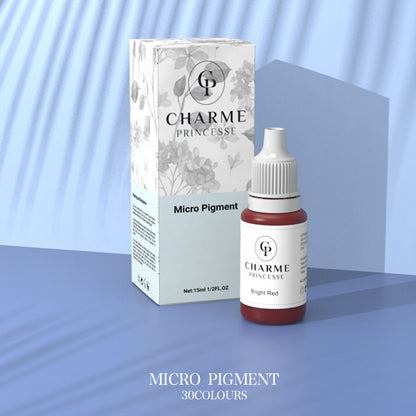 Glamour Princess Permanent Makeup Pigments 15ml – Color Ink for Eyebrow, Eyeliner & PMU