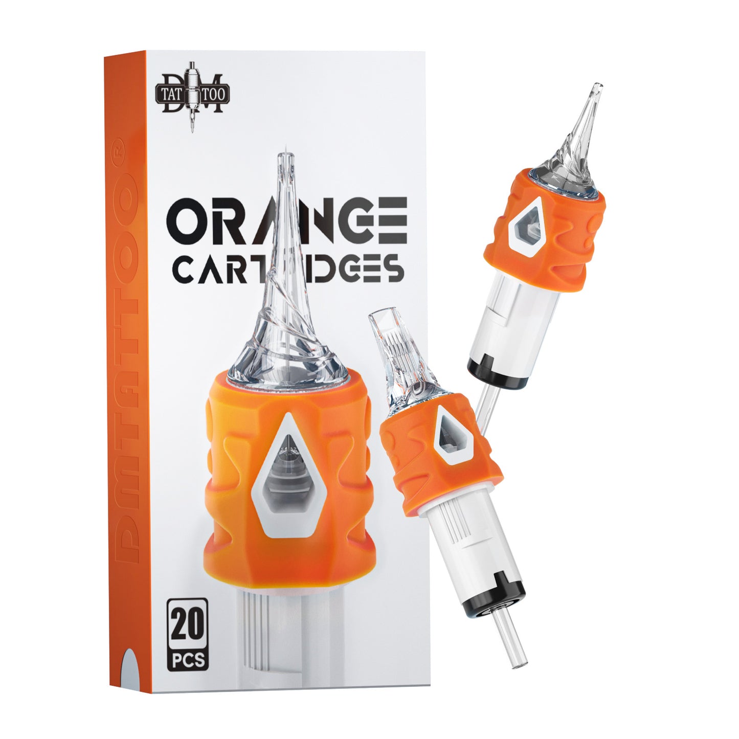 20PCS Gen-2 Orange Tattoo Cartridge Needles – For Tattoo, PMU, and Scalp Use