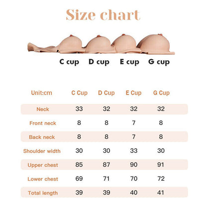 Low-Profile Silicone Breastplate — C–G Cup