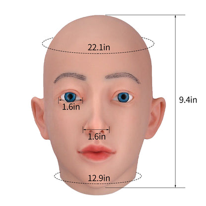 Realistic Female Full-Head Silicone Face Mask