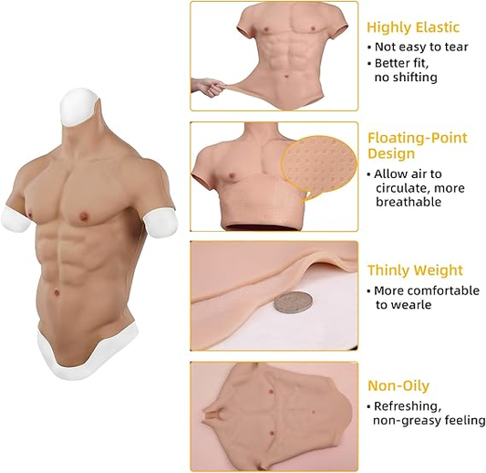 Realistic Silicone Muscle Suit — Two Sizes