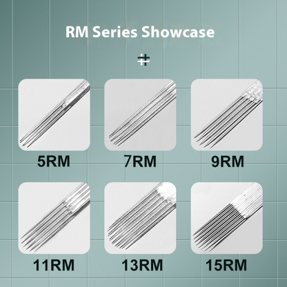 RM Curved Magnum Tattoo Needles – Disposable, Box of 50