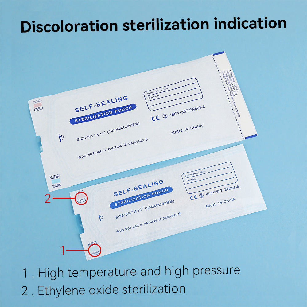 Self-Sealing Sterilization Pouches – Disposable Medical-Grade Bags for Tattoo, PMU, Dental, Nail Tools