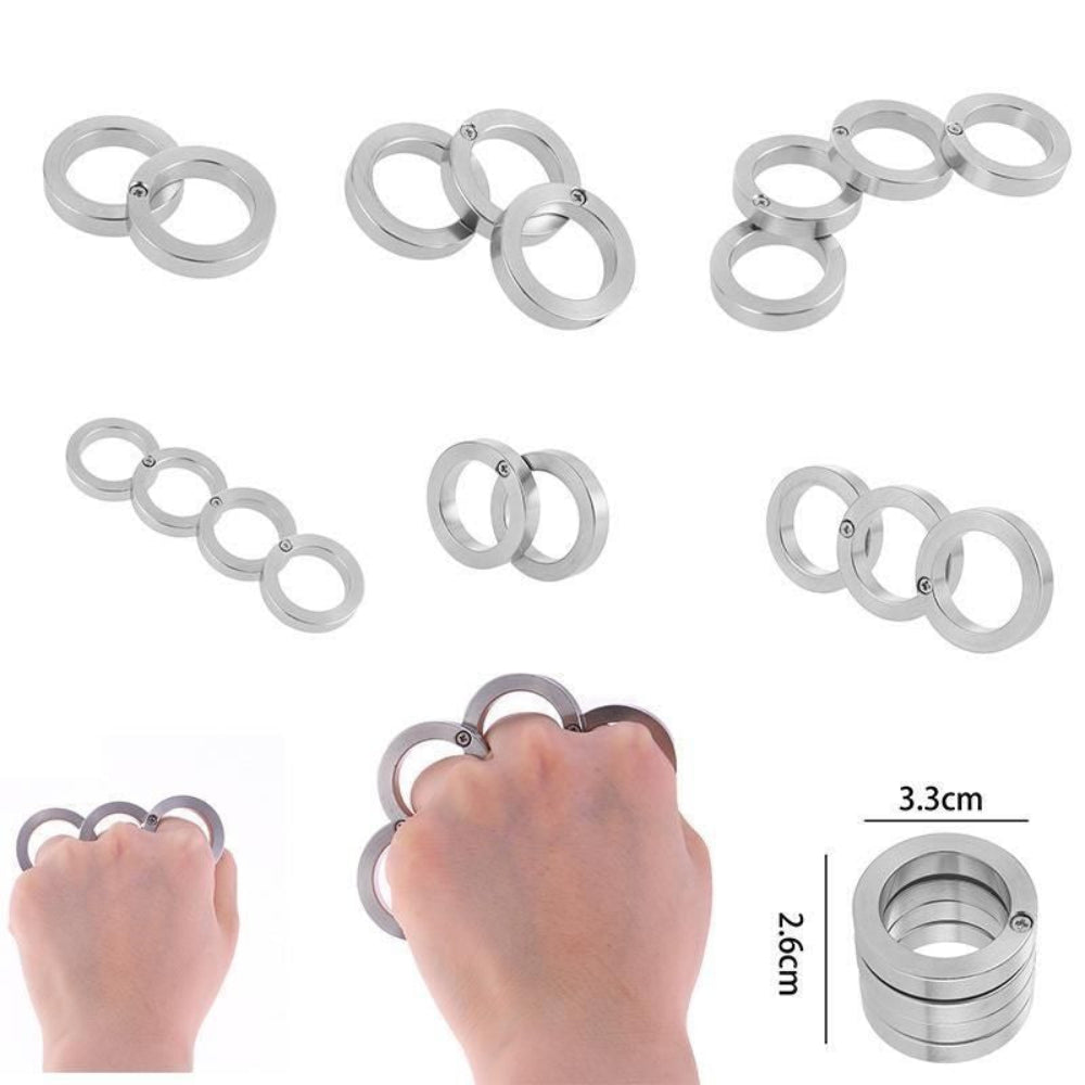 Puños plegables hexagonales de acero inoxidable con acabado lavado a la piedra, modelo 2022