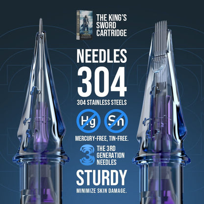 New Cartridge Tattoo Needles – Liner, Shader & Scalp PMU (20pcs/Box)