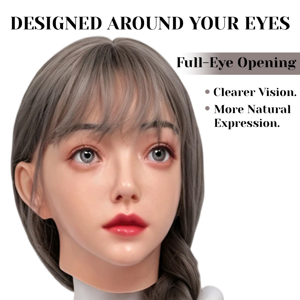 Emily Realistic Female Silicone Character Mask