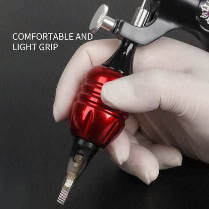 Adjustable 30mm Colored Aluminum Integrated Needle Tattoo Grip – Short Needle Compatible