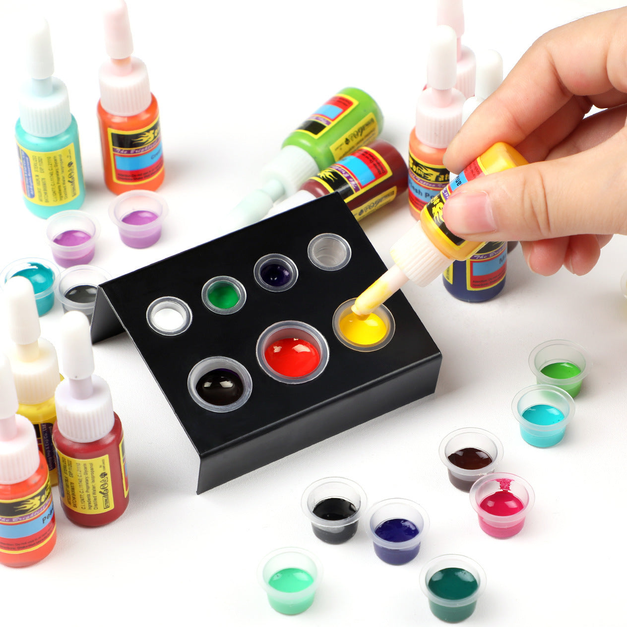 Solong 14-Color Tattoo Ink Set – 5ml Each, Vibrant Pigments