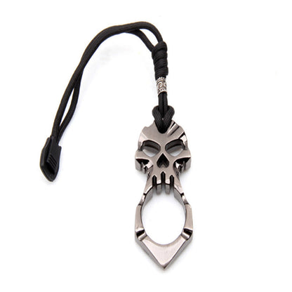 EDC Self-defense Skull Stainless Steel Keychain