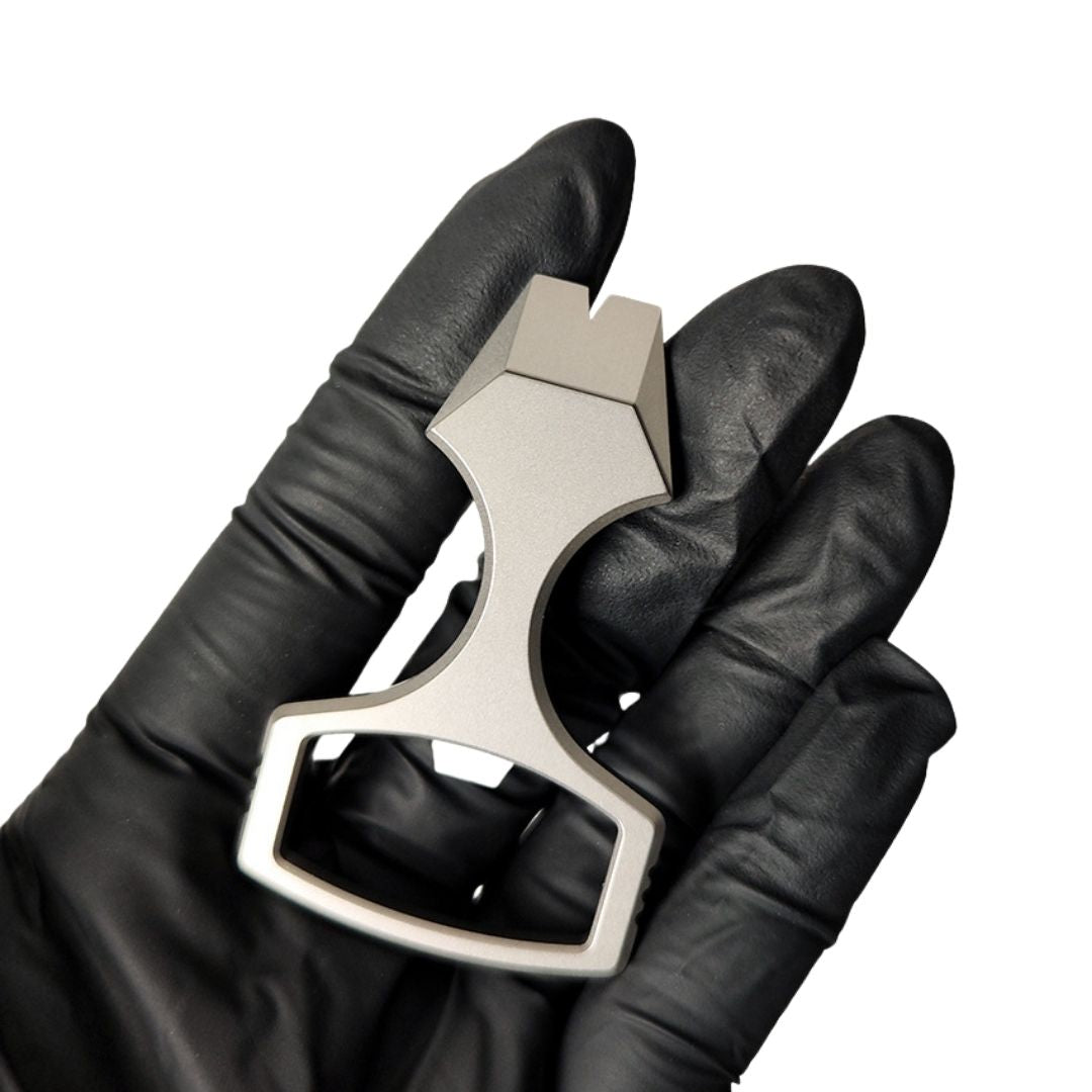Titanium Alloy EDC Multi-Function Self-Defense Knuckle - Keychain - Bottle Opener