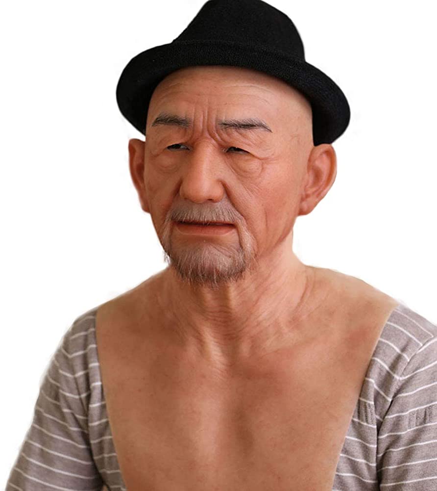 Realistic Full-Head Silicone Character Mask