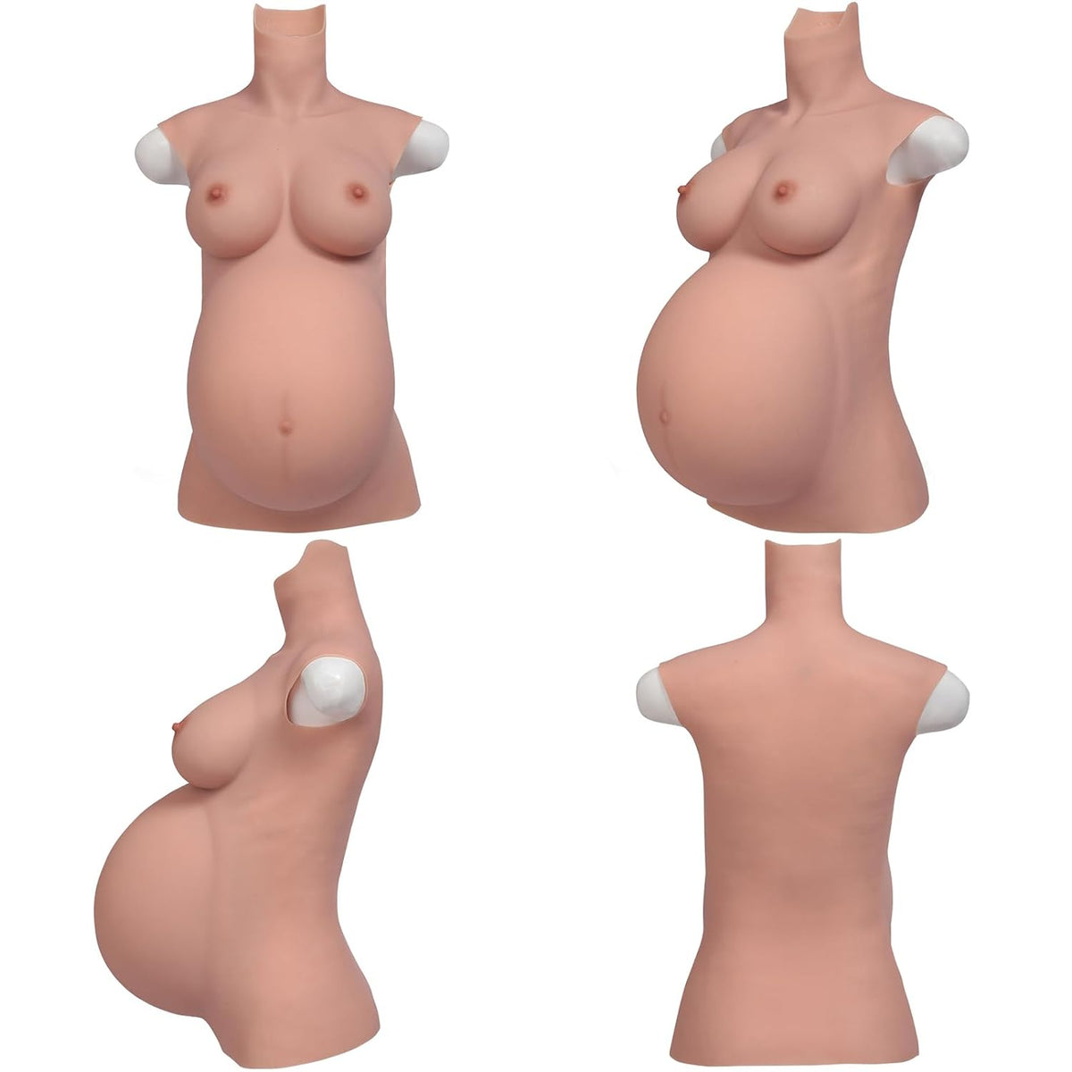 Realistic Silicone Pregnancy Belly & Breast Form — 4–9 Months