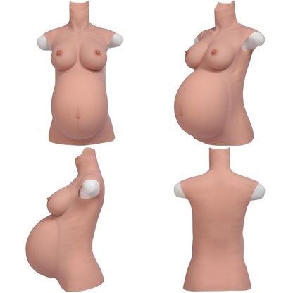 Realistic Silicone Pregnancy Belly & Breast Form — 4–9 Months