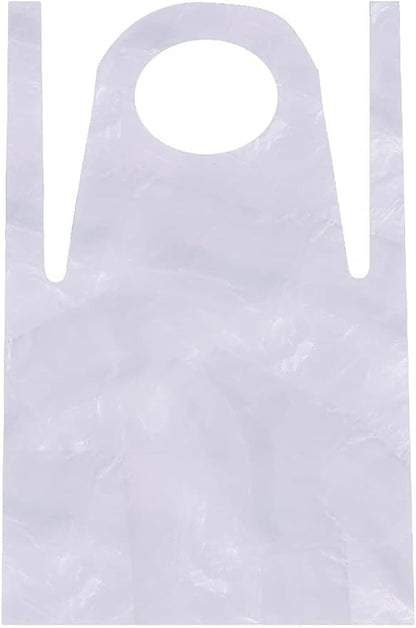 White Disposable Aprons（10pcs）not including arm sleeves