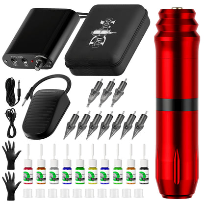 Professional Tattoo Kit – All-in-One Motor Tattoo Pen Set