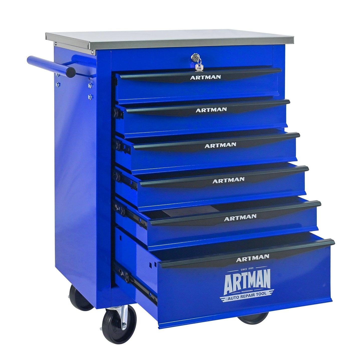 【EU】6-Schubladen Tattoo-Werkzeugwagen mit Rollen