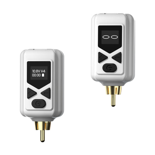 Mini Wireless Tattoo Power Supply Battery, RCA Charging Version, Compatible with Motor Tattoo Machines, Portable Power Bank
