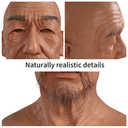 Realistic Full-Head Silicone Character Mask
