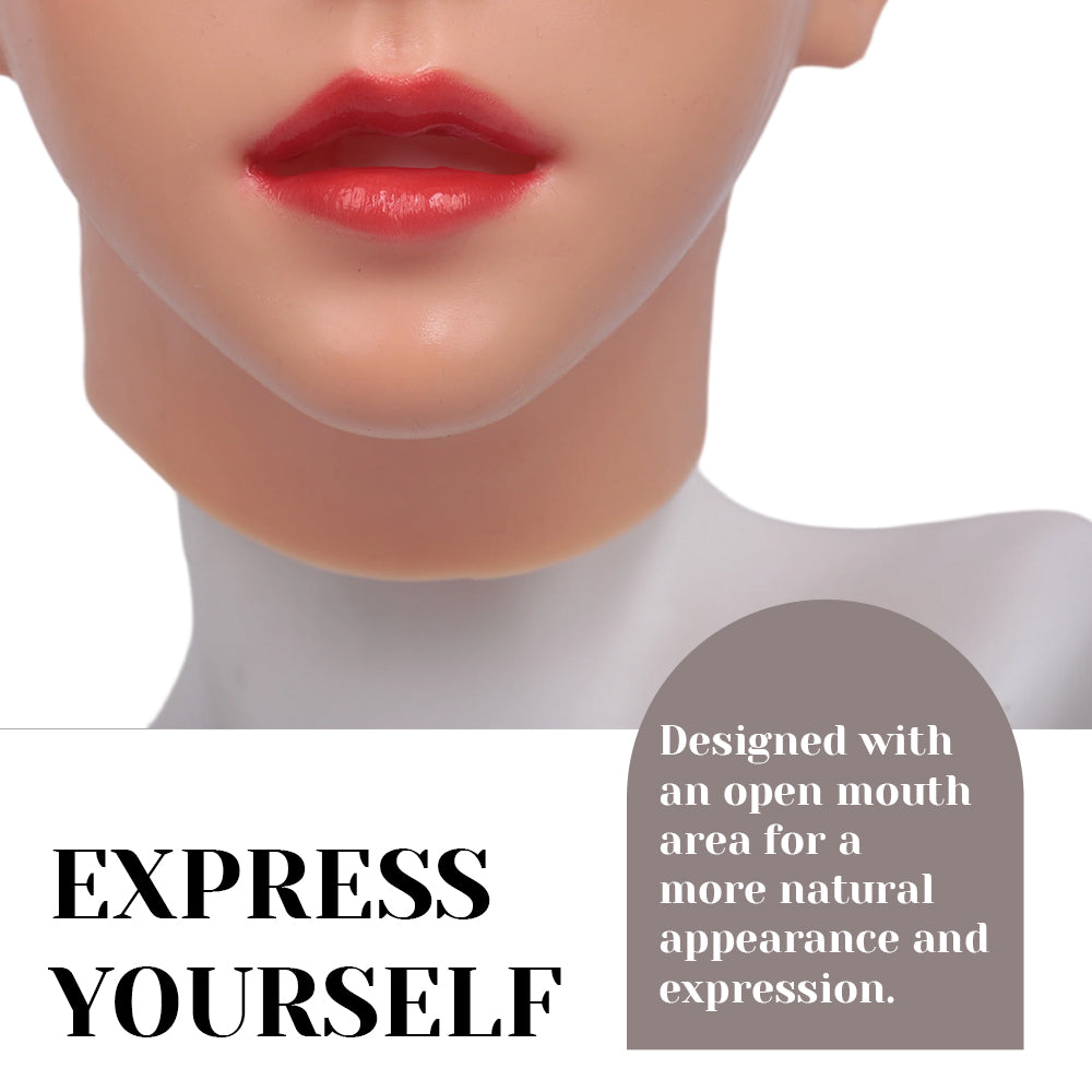 Emily Realistic Female Silicone Character Mask