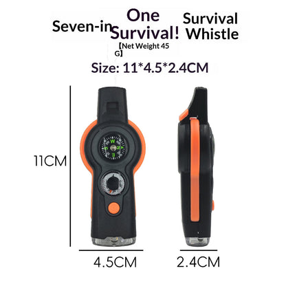 7-in-1 Outdoor Emergency Survival Whistle