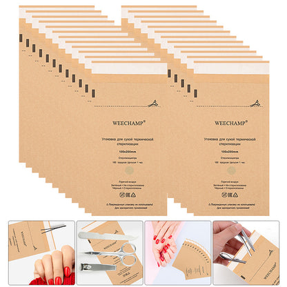 Self-Sealing Sterilization Bags – Heat-Resistant Kraft Pouches for Nail & Tattoo Tools