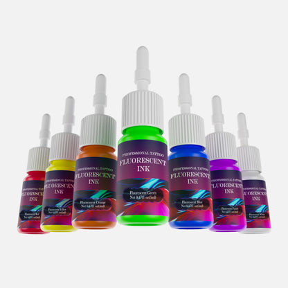 5ML Fluorescent Tattoo Ink Set – 8 Vibrant Colors