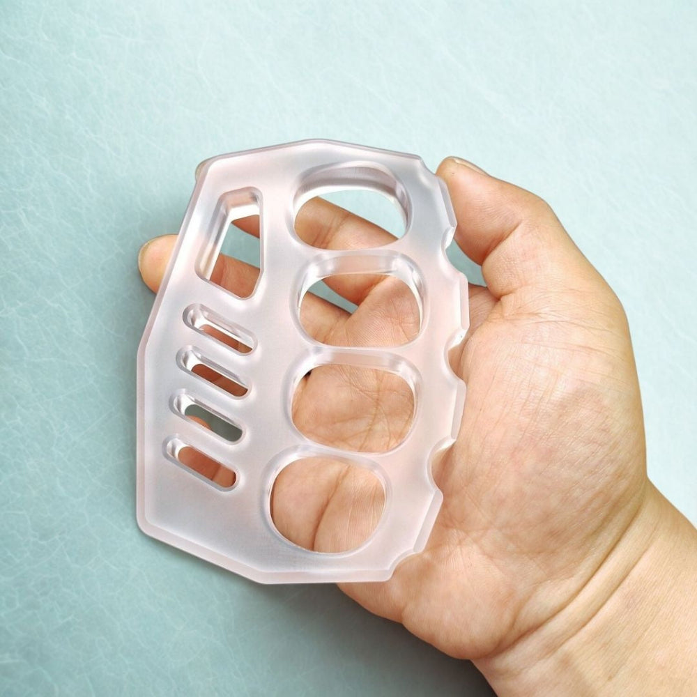 Lightweight EDC Safety Tool- NoMetal PC Plastic Knuckles