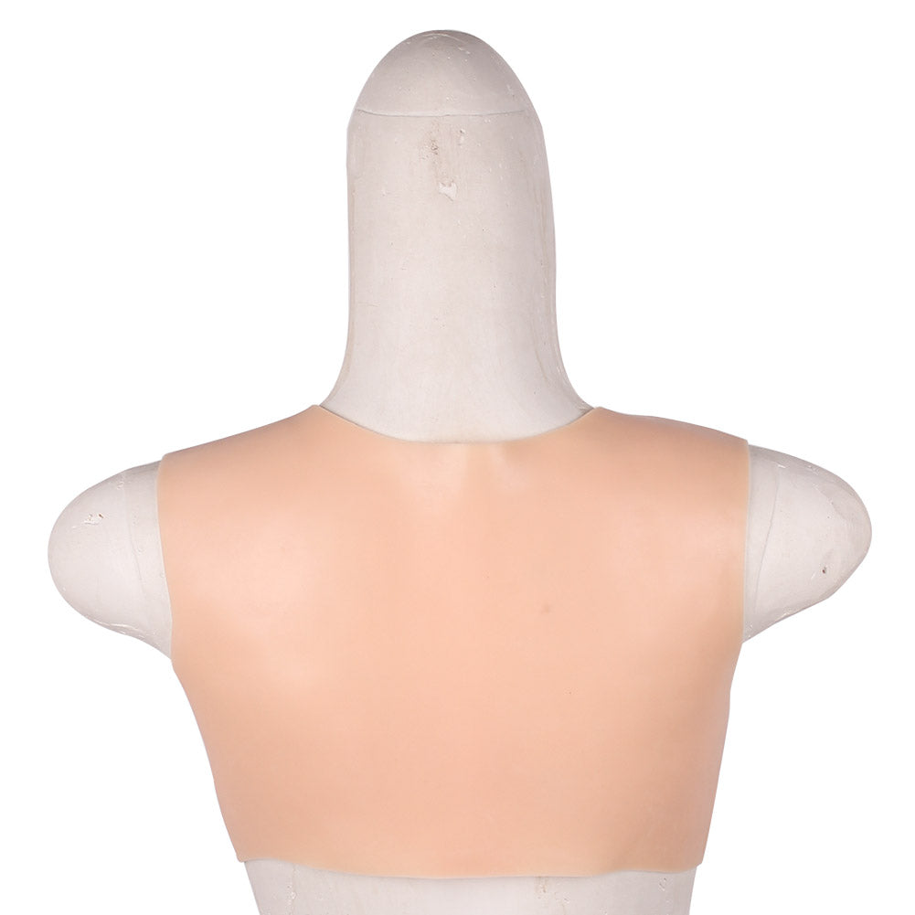 Lightweight Round-Neck Silicone Breastplate — C–G Cup