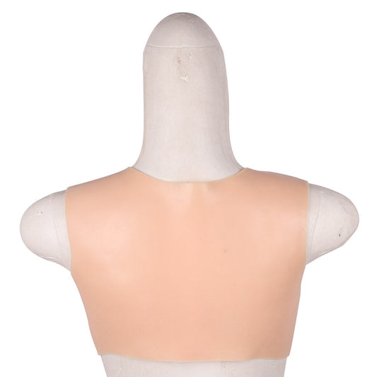 Lightweight Round-Neck Silicone Breastplate — C–G Cup